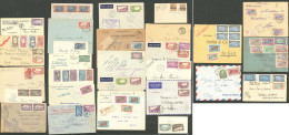 Lettre 1904-1950 (Poste, PA, Taxe), 28 Enveloppes Diverses. - TB - Andere & Zonder Classificatie