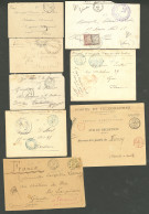 Lettre 1885-1907 Corps Expéditionnaire Du Tonkin. 7 Enveloppes Et Un Devant. - TB - Other & Unclassified