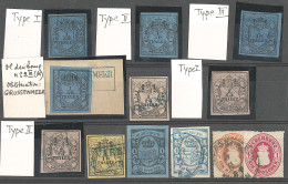 Oldenburg. Nos 2(4), 3(3), Types Différents, 4, 6, 12, 16 Et 17. - TB - Oldenburg