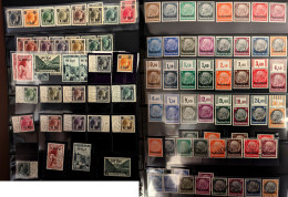 ** Lot. Occupation Allemande. 1940-1945, Valeurs Diverses, Doubles, Obl Et Plis Divers, Dont Elsass, Jersey, Guernesey,  - Autres & Non Classés