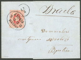 Lettre Cie Danubienne De Navigation à Vapeur. No 1B, Dent. 12, Obl Agence Piquet Sur Lettre De 1867 . - TB. - R - Other & Unclassified