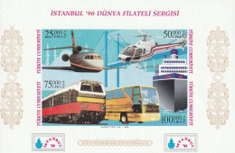 TURQUIE - BLOC N°34b ** NON DENTELE (1996) "Istanbul'96" En Rouge - Hojas Bloque