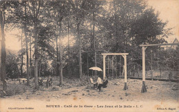 BOVES (Somme) - Café De La Gare - Les Jeux Et Le Bois - Portiques Balançoires - Voyagé 1914 (2 Scans) - Boves