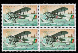 PORTUGUESE GUINEA STAMP - 1972 The 50th Anniversary Of 1st Flight, Lisbon-Rio De Janeiro BLOCK OF 4 MNH (NP#67-P40) - Guinea Portoghese