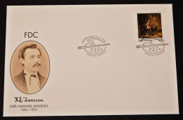 Åland FDC 1996 Jansson, Karl Emanuel, MiNo 116 - Painter, Art - Aland