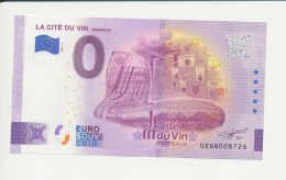 Billet Touristique  0 Euro  - LA CITE DU VIN BORDEAUX - UEGQ - 2022-4 -  N° 8726 - Autres & Non Classés