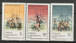 TURQUIE - N°2507/9 ** (1986) Sports - Unused Stamps