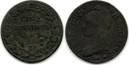 MA 30546  / France - Frankreich 5 Centimes An 5 BB TB - 1795-1799 Directoire