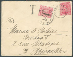 N°138 Obl. Sc CORBEEK-LOO Sur Enveloppe Du 17-XII-1919 Vers Bruxelles Et Taxée Par T-TX (138 Surchargé ‘T’) + Griffe ‘T’ - Covers & Documents