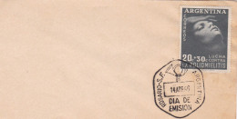 Argentina - 1956 - FDC - Fight Against Polio Stamp -  Caja 30 - FDC