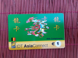 IDT Phonecard Belgium  Used 2 Photos Rare - Carte GSM, Ricarica & Prepagata