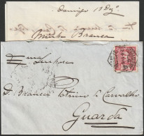 Cover + Letter - Lisboa To Guarda -|- Postmark - Lisboa Central - 1910 - Lettres & Documents