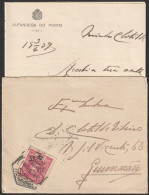 Cover + Letter - Alfandega Do Porto To Guimarães -|- Postmark - Porto. 1909 - Briefe U. Dokumente