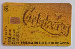 TELECARTE PHONECARD GRÈCE - OTE - CARLSBERG - 2,93 € - 2001 - EC - Greece