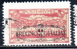 FIUME 1924 SAN VITO E SOGGETTI VARI SOPRASTAMPATO OVERPRINTED REGNO D'ITALIA ESPRESSI ESPRESSO 60c USATO USED - Fiume