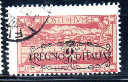 FIUME 1924 SAN VITO E SOGGETTI VARI SOPRASTAMPATO OVERPRINTED REGNO D'ITALIA ESPRESSI ESPRESSO 60c USATO USED - Fiume