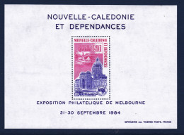 NOUVELLE CALEDONIE BLOC N°    6 ** MNH Neuf Sans Charnière, TB (CLR166) Exposition Ausipex - 1984 - Blocks & Kleinbögen