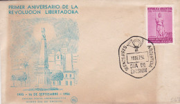 Argentina - 1956 - FDC - 1st Aniversary Of Liberty Revolution  -  Caja 30 - FDC