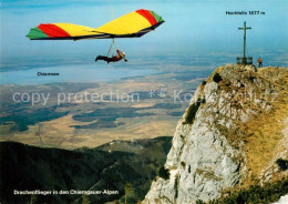 73225989 Drachenflug Drachenflieger Hochfellngipfel  Drachenflug - Fallschirmspringen