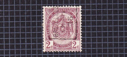 Rijkswapen 2c:nr 55(*) Zonder Gom, Voorafstempeling:Bruxelles (midi) 05 - Rolstempels 1900-09