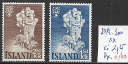 ISLANDE 299-300 ** Côte 1.25 € - Nuovi