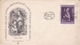 Argentina - 1956 - FDC - Gratitud Of The Argentinian Childs - Santa Fe Philatelic Circle  -  Caja 30 - FDC