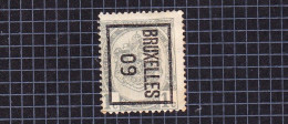 Rijkswapen 1c:nr 53(*) Zonder Gom, Voorafstempeling:Bruxelles 09. - Typo Precancels 1906-12 (Coat Of Arms)