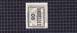 Rijkswapen 1c:nr 53(*) Zonder Gom, Voorafstempeling:Bruxelles 06. - Typografisch 1906-12 (Wapenschild)