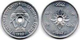 MA 30548  / Laos 20 Cents 1952 SUP - Laos