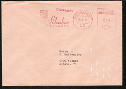 1970  Bund  Briefe Wiesbaden Und Salzgitter-Engerode Mit Früher (Matrix-)Codierung - Franking Machines (EMA)