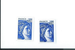 1963 2 Nuances INCONNU - Unused Stamps