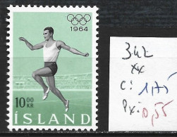 ISLANDE 342 ** Côte 1.75 € - Unused Stamps