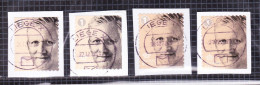2019 Nr 4841-41a-41b-41c Gestempeld Op Fragment.Koning Filip I. - Used Stamps