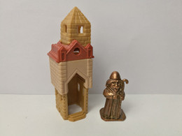 Kinder : K98 N104  Die Alte Burg 1997 - Bischof Mit Kapelle - Messing - Figurine In Metallo