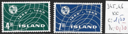 ISLANDE 345-46 ** Côte 1.50 € - Unused Stamps