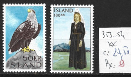 ISLANDE 353-54 ** Côte 27.50 € - Ongebruikt