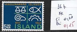 ISLANDE 367 ** Côte 0.50 € - Nuevos