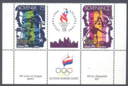 SLOVENIA 1996 - Olympics JO Atlanta 96 Olympic Games Olympische Spiele Juegos Olímpicos Giochi Olimpici - Rowing Aviron - Aviron