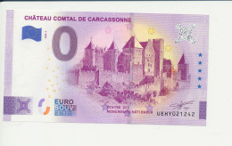 Billet Touristique  0 Euro  -CHÂTEAU COMTAL DE CARCASSONNE - UEHY - 2022-1 -  N° 21242 - Autres & Non Classés