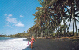 1 AK Hawaii Big Island * Black Sand Beach At Kalapanga * - Hawaï
