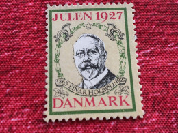 1865/1927-Heinar Holbøll Julen 1927 Danmark Frimærker Vignette Erinnophilia-Timbre Vignette[E]Stamp-Sticker-Viñeta-Bollo - Erinnophilie
