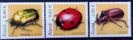 Aland Islands 2006, Beetles, MNH Unusual Stamps Set - Aland