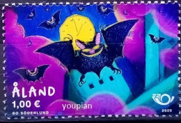 Aland Islands 2020, Mammals - Bat, MNH Single Stamp - Aland