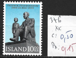 ISLANDE 376 ** Côte 0.50 € - Unused Stamps