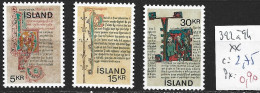 ISLANDE 392 à 94 ** Côte 2.75 € - Unused Stamps