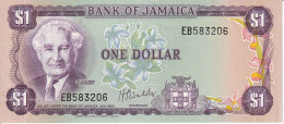 BILLETE DE JAMAICA DE 1 DOLLAR DEL AÑO 1960 SIN CIRCULAR (UNC) (BANKNOTE) - Giamaica