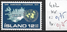 ISLANDE 402 ** Côte 0.75 € - Unused Stamps
