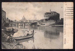 Italy - 1905 - Roma - Castel S. Angelo Veduto Del Tevere - Castel Sant'Angelo