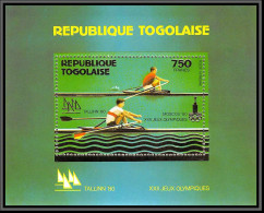 85756 N°155 A 1430 Aviron Rowing Moscou 1980 Jeux Olympiques Olympic Games Togo Timbres OR Gold Stamps ** MNH - Roeisport