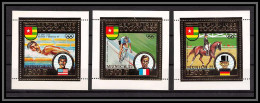 85785b/ Togo N°962/963/964 A Jeux Olympiques (olympic Games) Munich 1972 OR Gold ** MNH Cycling Jumping Swim RR - Summer 1972: Munich